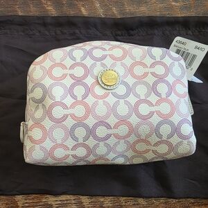 Coach Multicolor Signature Cosmetic Bag